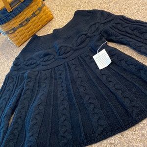 NWT Moda International By Victoria Secret Medium Black Wool Blend Sweater